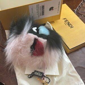 Fendi Multicolor Monster Fur Bag Charm